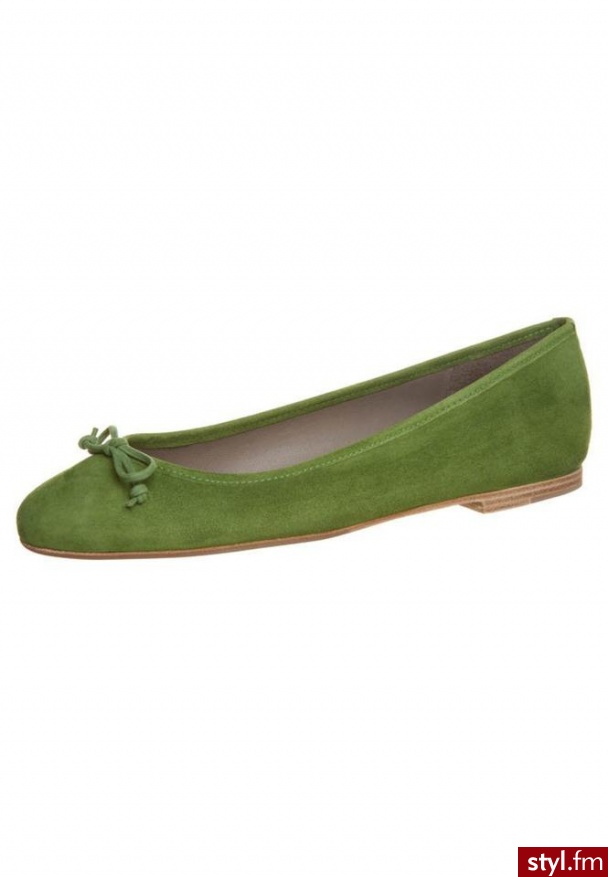Kennel + Schmenger Baleriny zielony - Balerinki Buty Moda