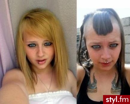 jak było pisac;) - Blond Punk Rock Alternatywne Średnie Fryzury