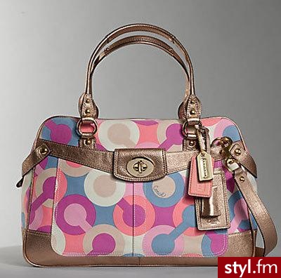 Kolorowa torba Coach idealna do sportowego jak i eleganckiego stylu - 698$ - Pozostałe Torebki Moda