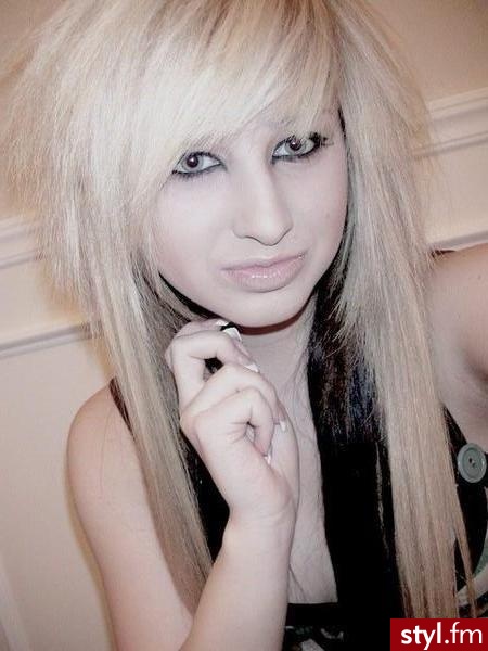 EMO Alternatywne Średnie Fryzury