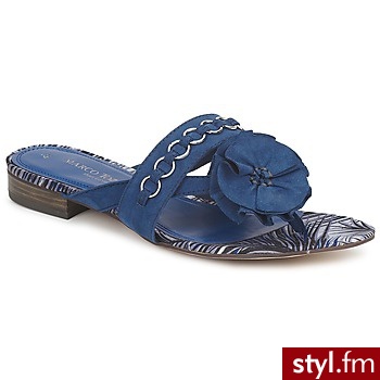 Marco Tozzi Japonki DERTUDE Blue - Klapki Buty Moda