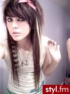 EMO Alternatywne Średnie Fryzury