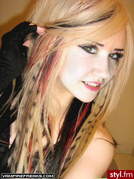 EMO Alternatywne Średnie Fryzury