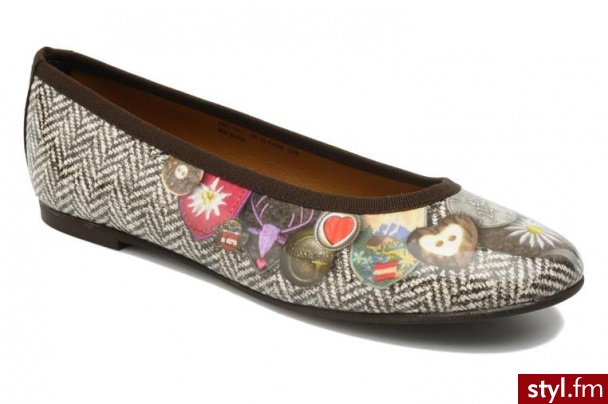 Giesswein BALERINKI HIPPACH BY GIESSWEIN (Szary) - Balerinki Buty Moda