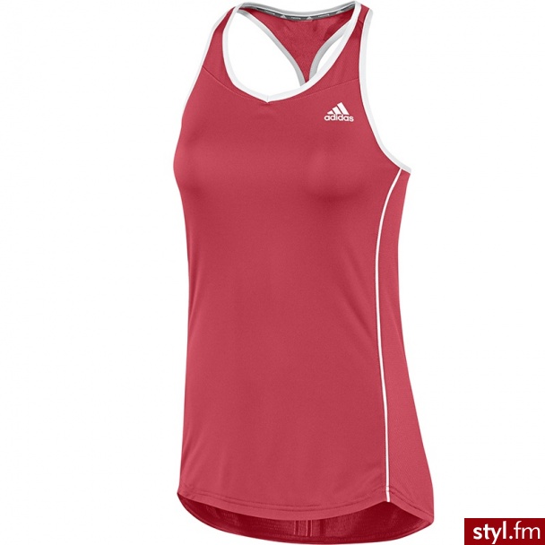 Adidas KOSZULKA DO BIEGANIA DAMSKA AKTIV TANK (z11819) Odcienie czerwieni - Bluzki Ciuchy Moda