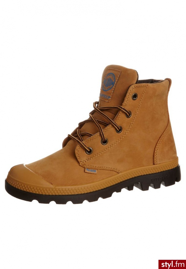 Palladium PAMPA Botki sznurowane brązowy - Botki Buty Moda