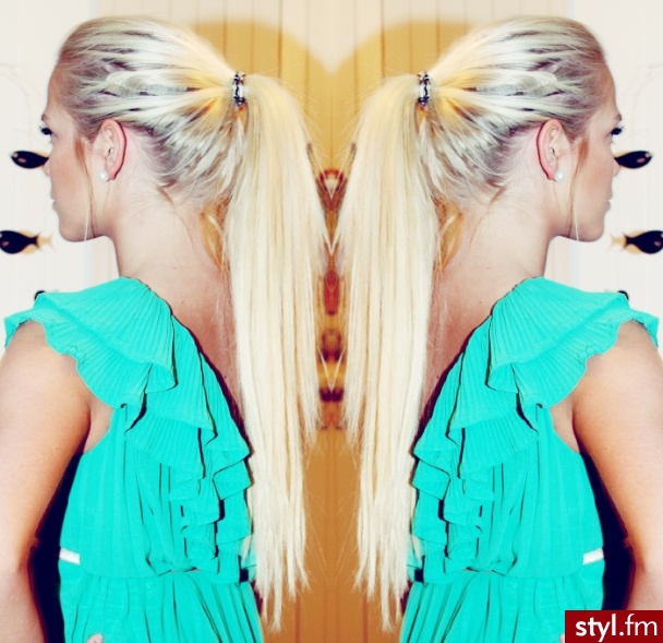 Blond Upięcie Proste Na co dzień Długie Fryzury