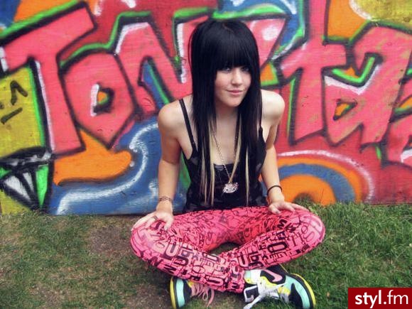 EMO Alternatywne Średnie Fryzury