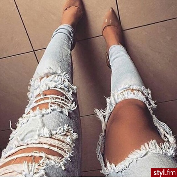 Jeansy Spodnie Moda