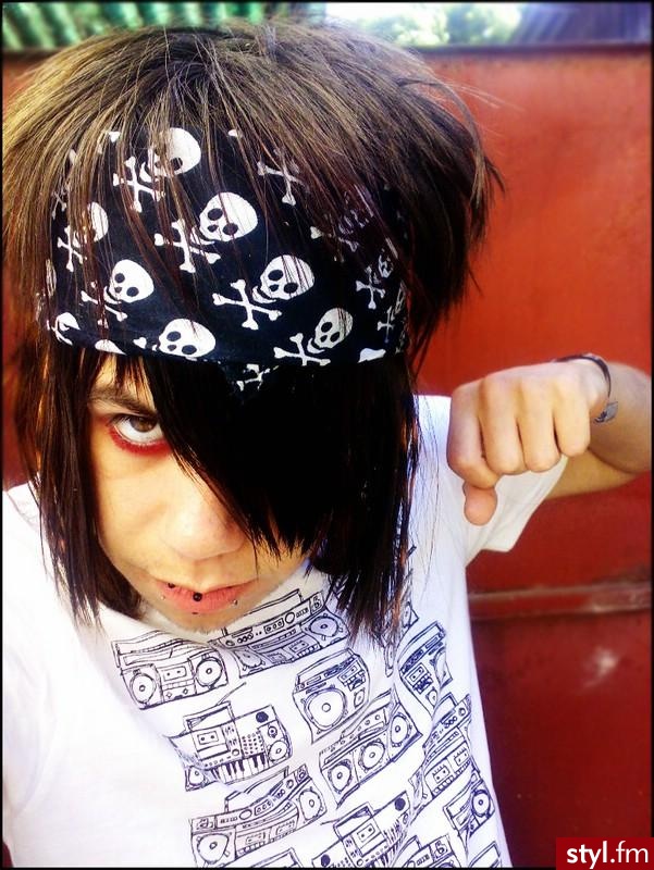 EMO Alternatywne Średnie Fryzury
