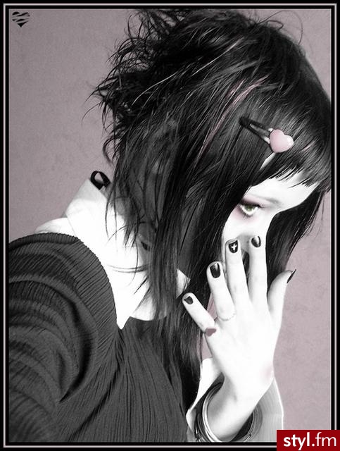EMO Alternatywne Średnie Fryzury