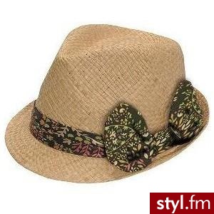 Bow-Accent Woven Fedora Ecru - One Size - Polyvore. Pobrano ze strony: http://www.polyvore.com/cgi/thing?id=30766727 - Nakrycia głowy Dodatki Moda
