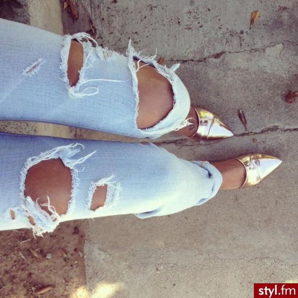 Jeansy Spodnie Moda
