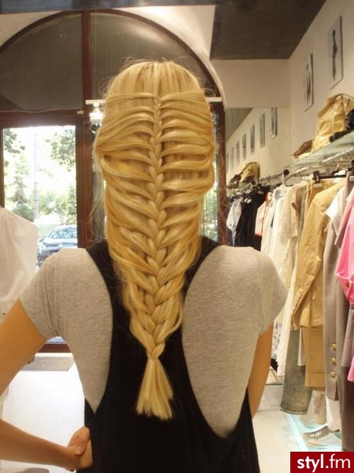 Blond Warkocze Proste Na co dzień Długie Fryzury