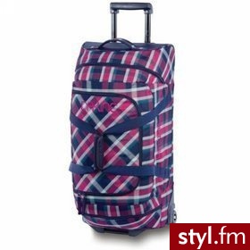 Dakine Torba Girls Wheeled Duffle navy viviene plaid 58L - Torby podróżne Torebki Moda