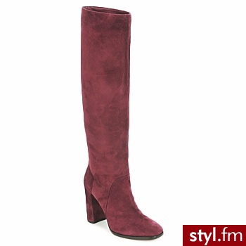 Michel Perry BUTY SEAM BORDEAUX - Kozaki Buty Moda