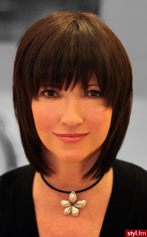 Średnie Fryzury