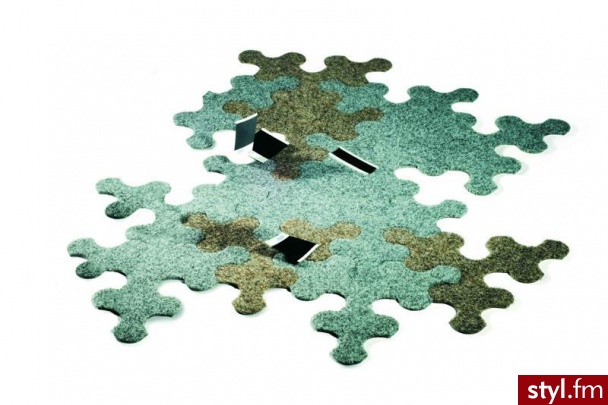 Wykładzina w kształcie puzzli. Cena: 322 zł - Misz-masz