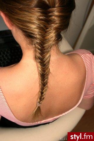Blond Warkocze Proste Na co dzień Długie Fryzury