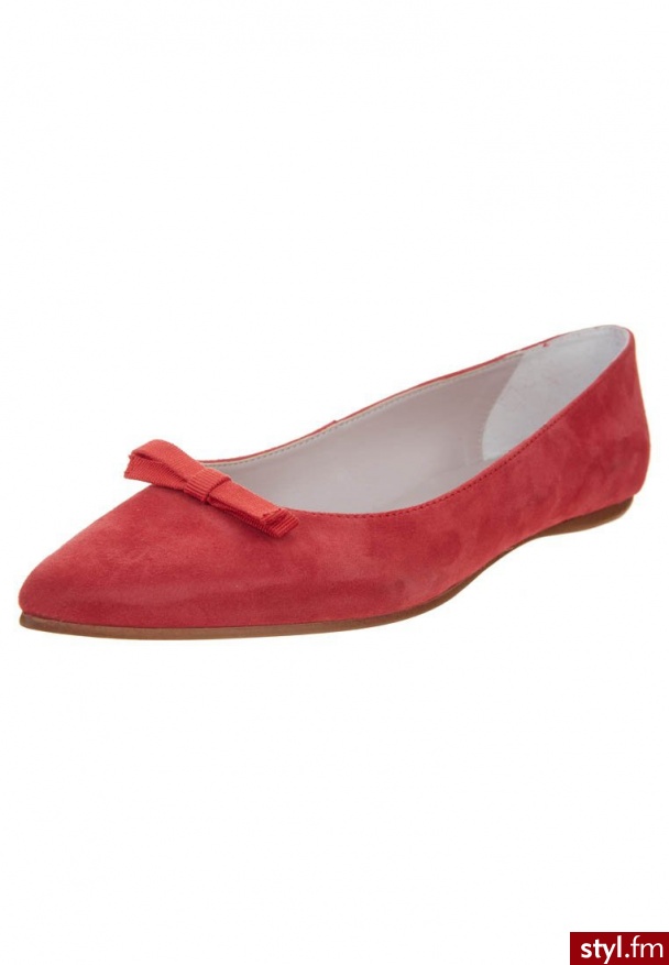 Taupage Baleriny czerwony - Balerinki Buty Moda