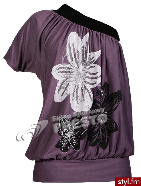 Bluzka damska Masters Dance Feel Joy! - fioletowy - Bluzki Ciuchy Moda