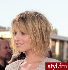 Blond Rozpuszczone Proste z grzywką Na co dzień Krótkie Fryzury