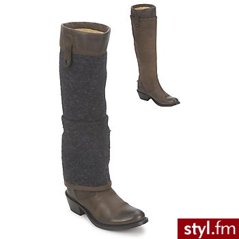 Marithé Francois Girbaud BUTY X BLAST Brown - Kozaki Buty Moda