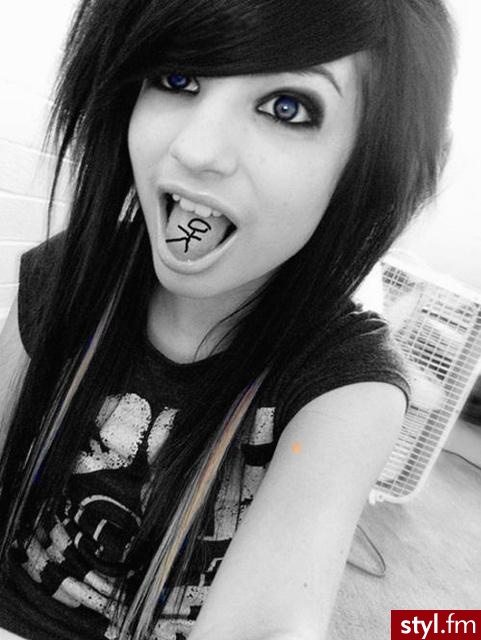 EMO Alternatywne Średnie Fryzury