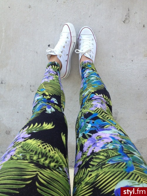 Leginsy Spodnie Moda