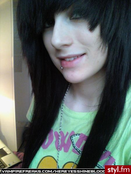 EMO Alternatywne Średnie Fryzury