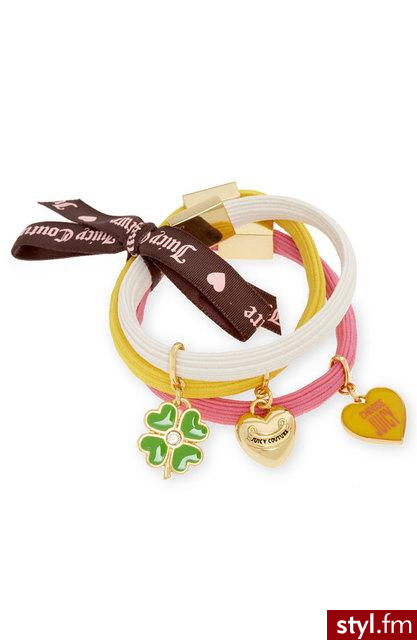 piękne gumki do włosów od Juicy Couture - 25$ - Nakrycia głowy Dodatki Moda