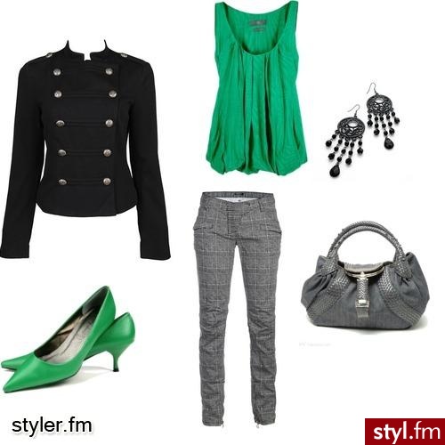 z zielonym akcentem - Styler