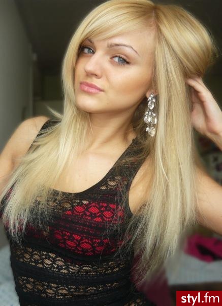 Blond Rozpuszczone Proste Na co dzień Długie Fryzury