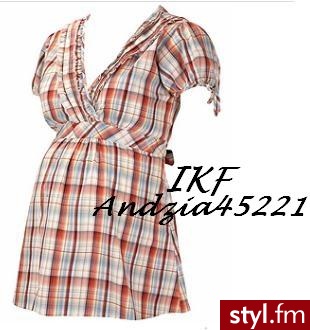 Maternity coral check blouse
Cena £25.00 - Pozostałe Ciuchy Moda