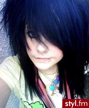 EMO Alternatywne Średnie Fryzury