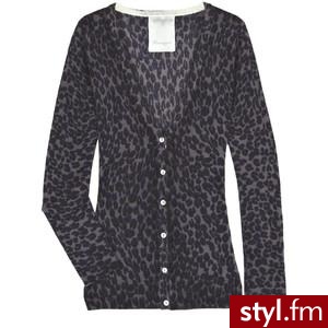 Leopard-print cashmere cardigan - Polyvore. Pobrano ze strony: http://www.polyvore.com/leopard-print_cashmere_cardigan/thing?id=11785834 - Pozostałe Ciuchy Moda