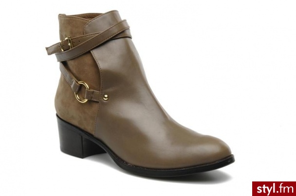 Luciano Barachini PÓŁBUTY I BOTKI ZEDIO BY LUCIANO BARACHINI (Szary) - Botki Buty Moda