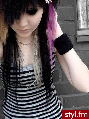 EMO Alternatywne Średnie Fryzury