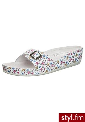 Berkemann Klapki biały (0734) - Klapki Buty Moda