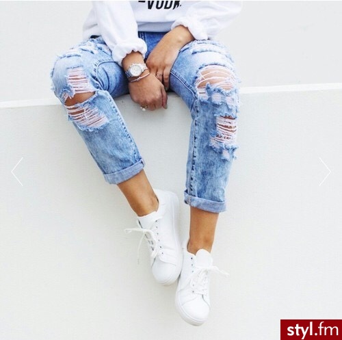 Jeansy Spodnie Moda