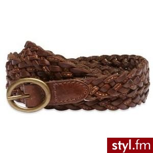 American Eagle AE Women\\\'s Skinny Braided Lurex Belt Dark Bro... - Polyvore. Pobrano ze strony: http://www.polyvore.com/american_eagle_ae_womens_skinny/thing?id=15294013 - Pozostałe Dodatki Moda
