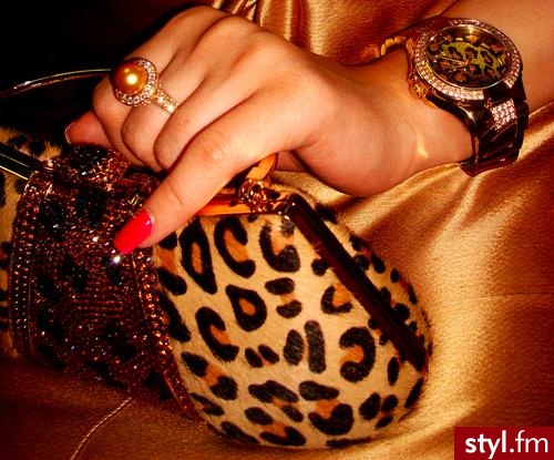 leopard print - Kopertówka Torebki Moda