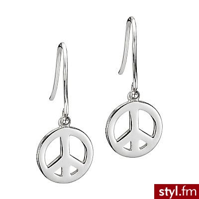 Coach - Peace Sign Earring - Polyvore. Pobrano ze strony: http://www.polyvore.com/coach_peace_sign_earring/thing?id=3513452 - Pozostałe Dodatki Moda