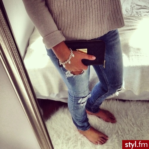 Jeansy Spodnie Moda