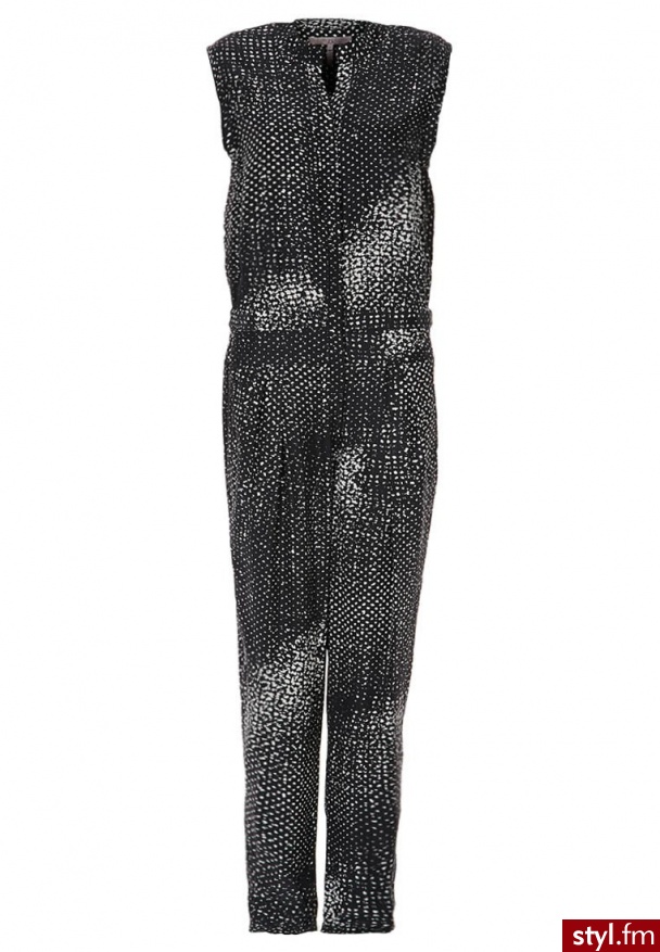 Halston Heritage Kombinezon czarny - Pozostałe Spodnie Moda