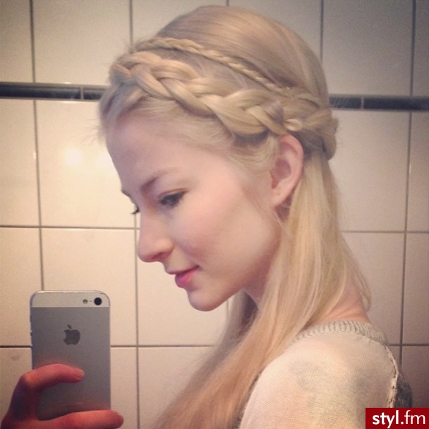 Blond Warkocze Proste Na co dzień Długie Fryzury
