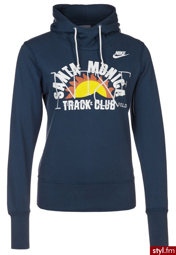 Nike Sportswear VINTAGE SANTA MONICA Bluza z kapturem niebieski 533921 - Bluzy Ciuchy Moda