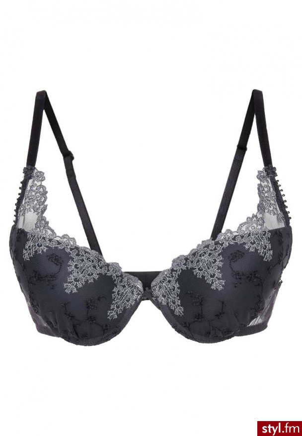 Passionata WHITE NIGHTS Biustonosz pushup szary - Biustonosze Bielizna Moda