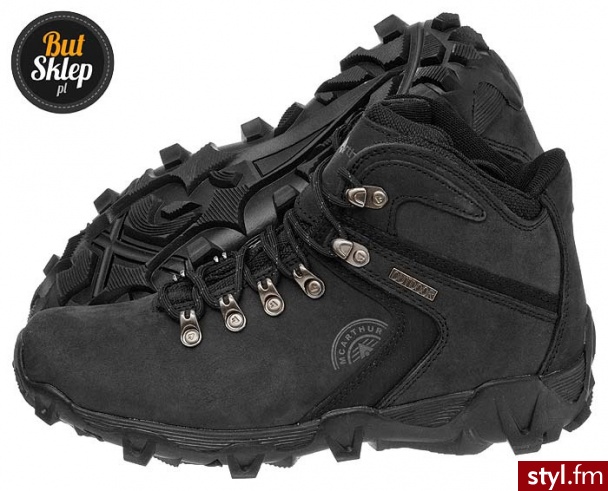 MCARTHUR BUTY MĘSKIE SPORTOWE (S13-M-TL-14-BB) Czarny - Sportowe Buty Moda