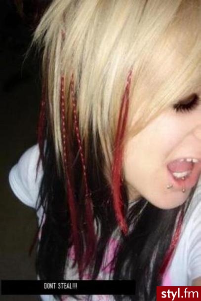 EMO Alternatywne Średnie Fryzury